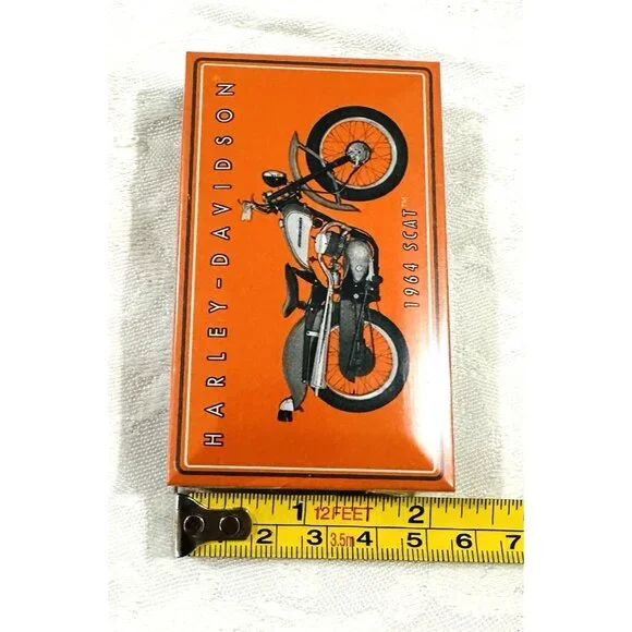 NEW! Harley Davidson Tin Box Yankee Candle Matches 1964 Scat Discontinued 3.5x2” - Picture 8 of 8